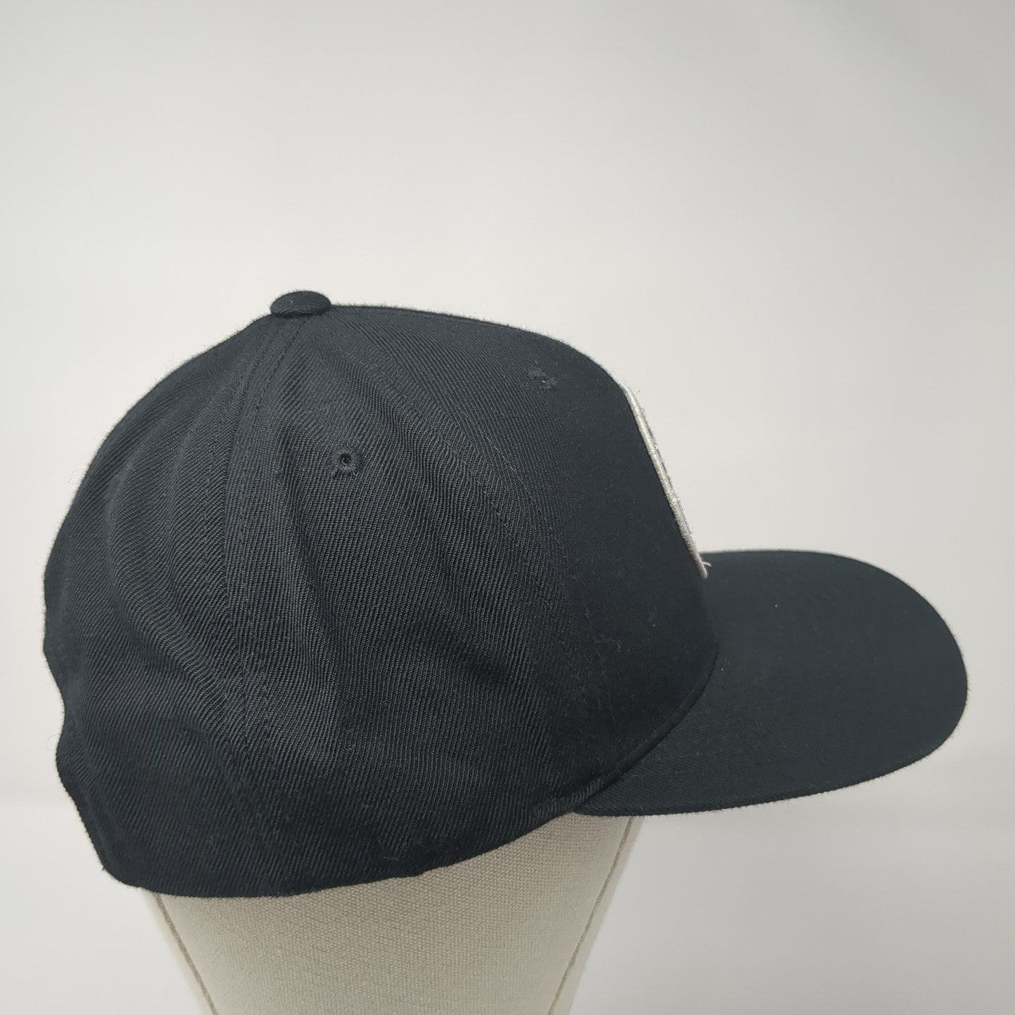 Brixton Supply Trademark Snapback Hat Black One Size Adjustable Embroidered