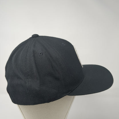 Brixton Supply Trademark Snapback Hat Black One Size Adjustable Embroidered