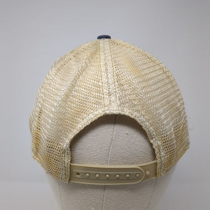 Weekend Hooker Snapback Trucker Hat Blue OS Adjustable Distressed Mesh Back