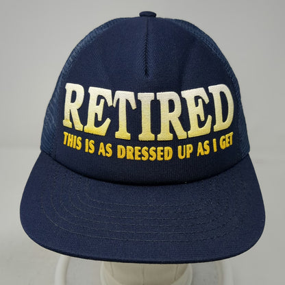 Blue Trucker Hat One Size Retired This Is As Dressed Up As I Get Mesh USA Made