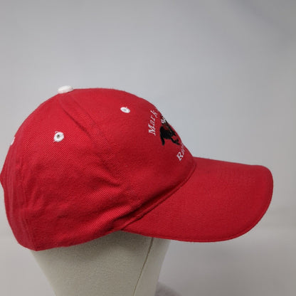 Mark Skeen Racing Strapback Hat Red OSFM Adjustable Embroidered Otto
