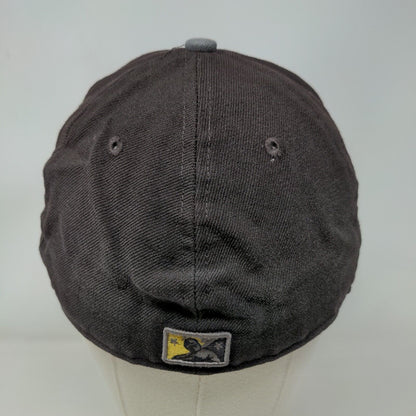 Jacksonville Suns Fitted Hat Brown Gray 7 3/8 Distressed MiLB New Era 59Fifty