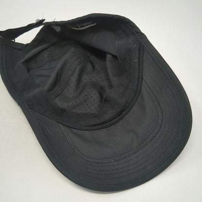 Nike Baseball Cap Black One Size Dri-FIT Featherlight Strapback Swoosh Golf Hat