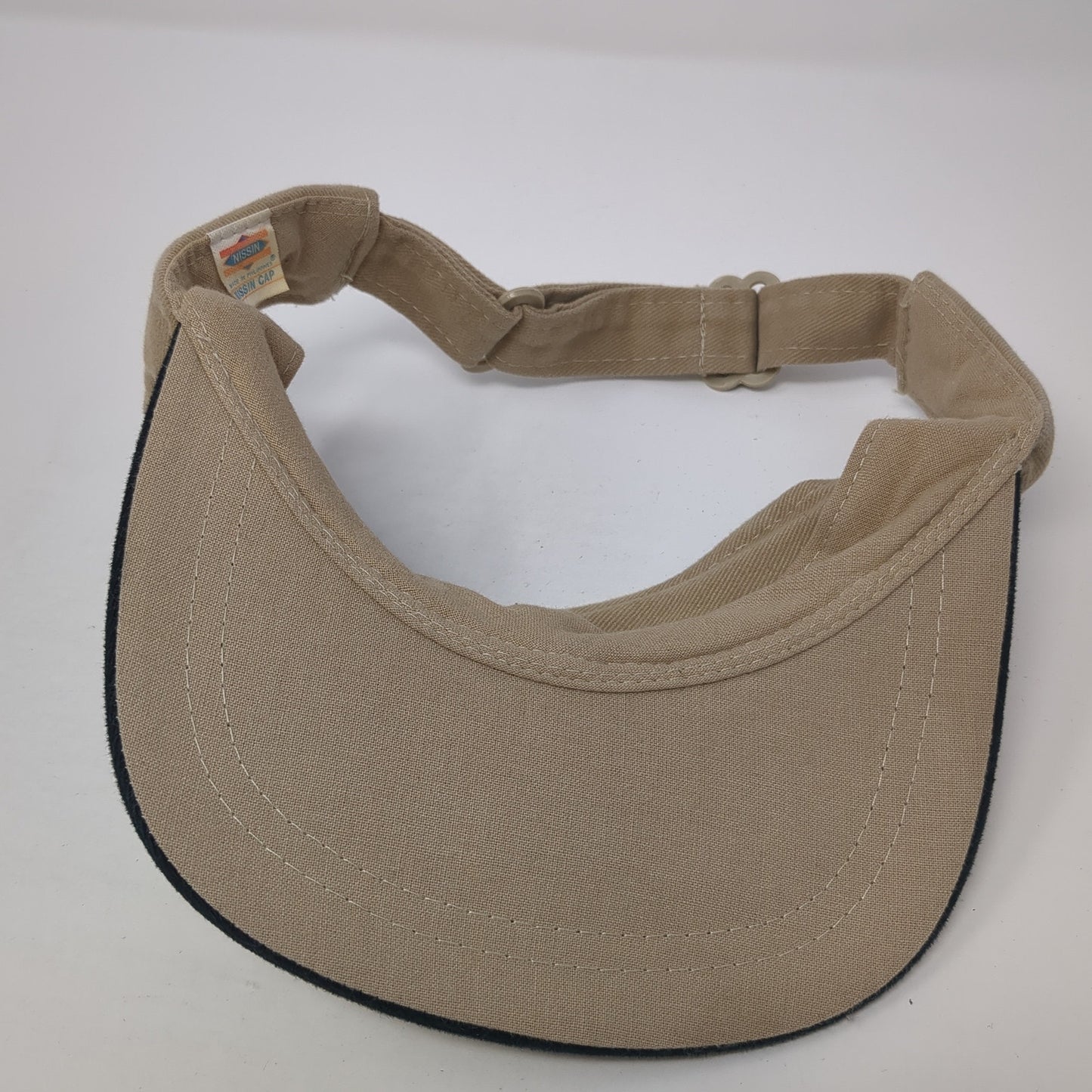 Memphis Sun Visor Hat Brown One Size Adjustable Embroidered Lightweight Nissin
