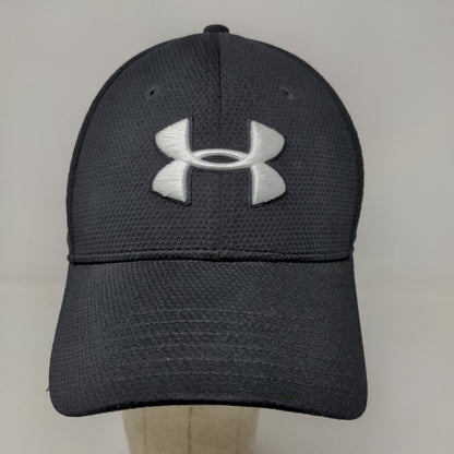 Under Armour Men's Snapback Hat Black Size OSFA Embroidered Logo 100% Polyester