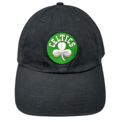 Boston Celtics NBA '47 Cap Hat Black One Size Adjustable Slideback Shamrock