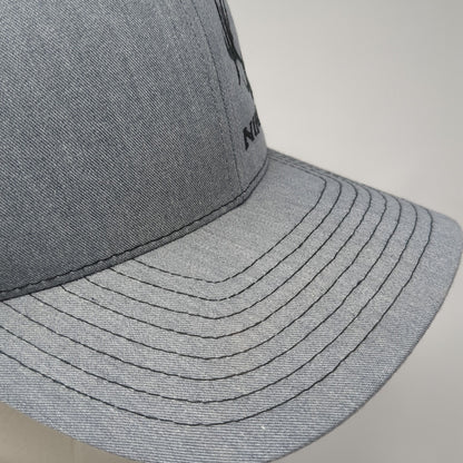 Nimrod Snapback Trucker Hat Gray One Size Adjustable Mesh Back Richardson