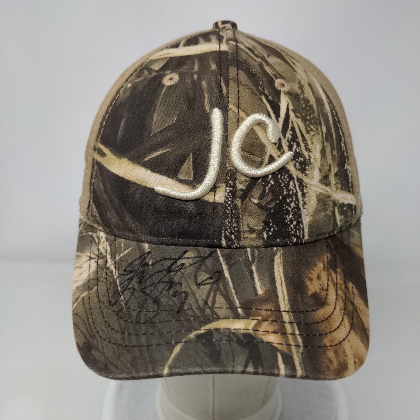 JC Strapback Hat Camo One Size Embroidered Adjustable Dri-Duck