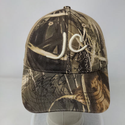 JC Strapback Hat Camo One Size Embroidered Adjustable Dri-Duck