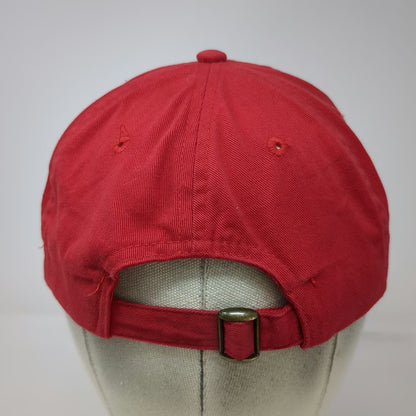Budweiser Baseball Cap Red One Size Slideback Embroidered Logo 2003 Cotton Hat