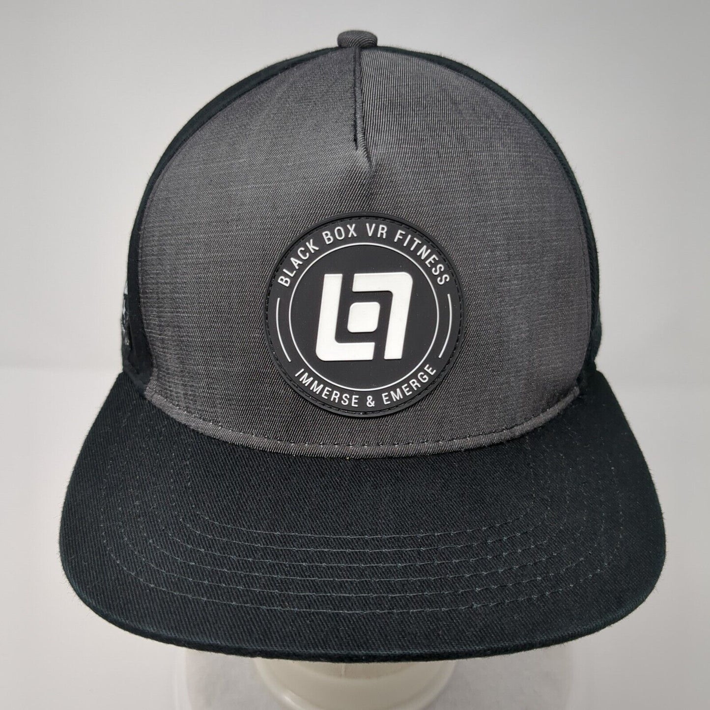 Black Box VR Fitness Immerse & Emerge Snapback Hat Black OSFA Adjustable 6 Panel