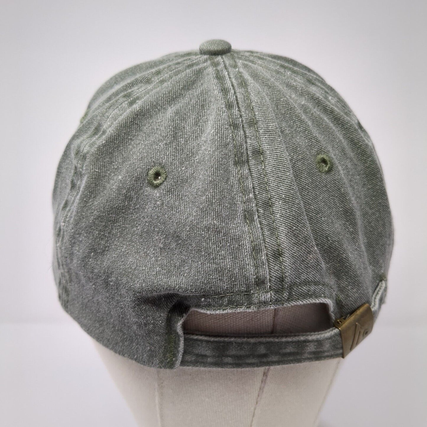 Dog Mom Slideback Hat Green One Size Adjustable Embroidered 6 Panel Cotton