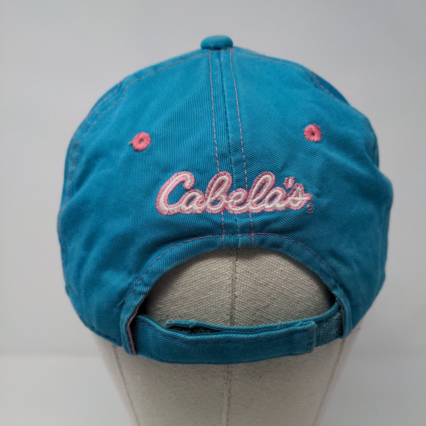Cabela's 1961 Strapback Hat Blue OSFM Adjustable Embroidered Vented Holes