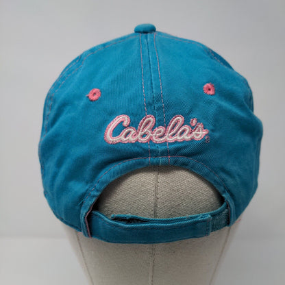 Cabela's 1961 Strapback Hat Blue OSFM Adjustable Embroidered Vented Holes