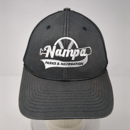 Nampa Parks & Recreation Snapback Trucker Hat Gray Small Mesh Back Richardson