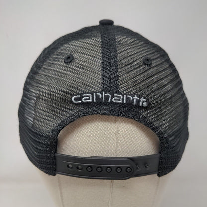 Carhartt Snapback Mesh Back Trucker Hat Black OSFA Adjustable 6 Panel