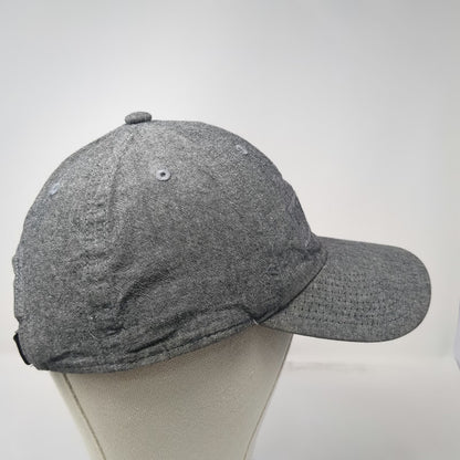 Adidas Baseball Cap Gray One Size Adjustable Tonal Embroidered Logo Heather Hat