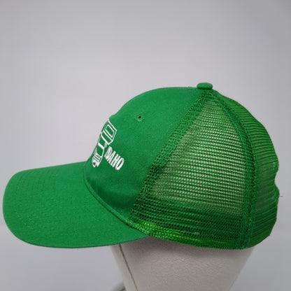 Reclaim Idaho Snapback Mesh Back Trucker Hat Green One Size Embroidered