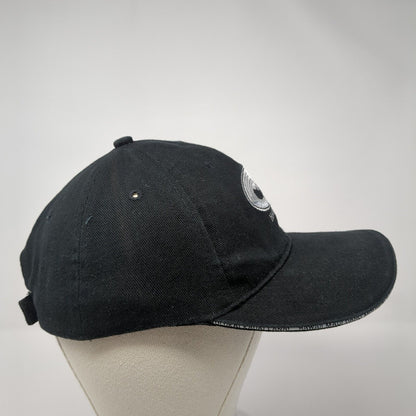 Hawaii Wave Palm Trees Strapback Hat Black One Size Adjustable 6 Panel
