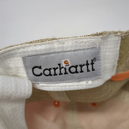 Carhartt Baseball Cap Orange One Size Mesh Back Strapback Frayed Patch Hat