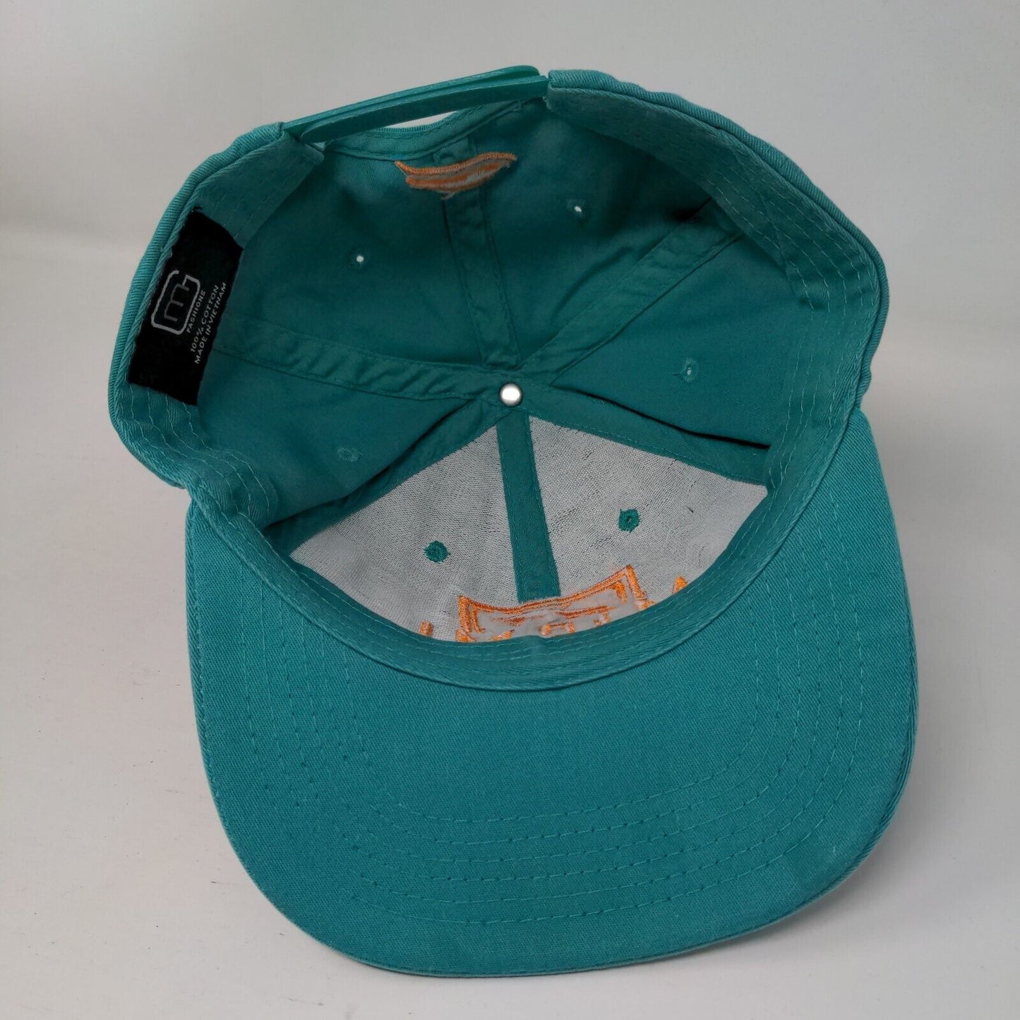 Miami Florida Snapback Hat Greenish-Blue One Size Embroidered 6 Panel