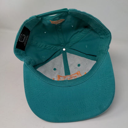Miami Florida Snapback Hat Greenish-Blue One Size Embroidered 6 Panel