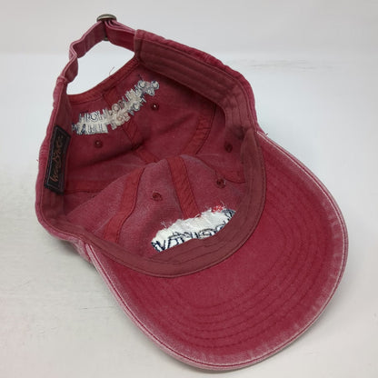 HeadShot Baseball Cap Red One Size Slideback Liberty Steakhouse Brewery Hat SC