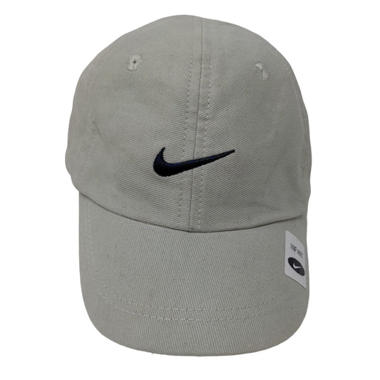 Nike Baby Stretchy Hat Gray Size 12 Months Embroidered Swoosh Logo Vintage