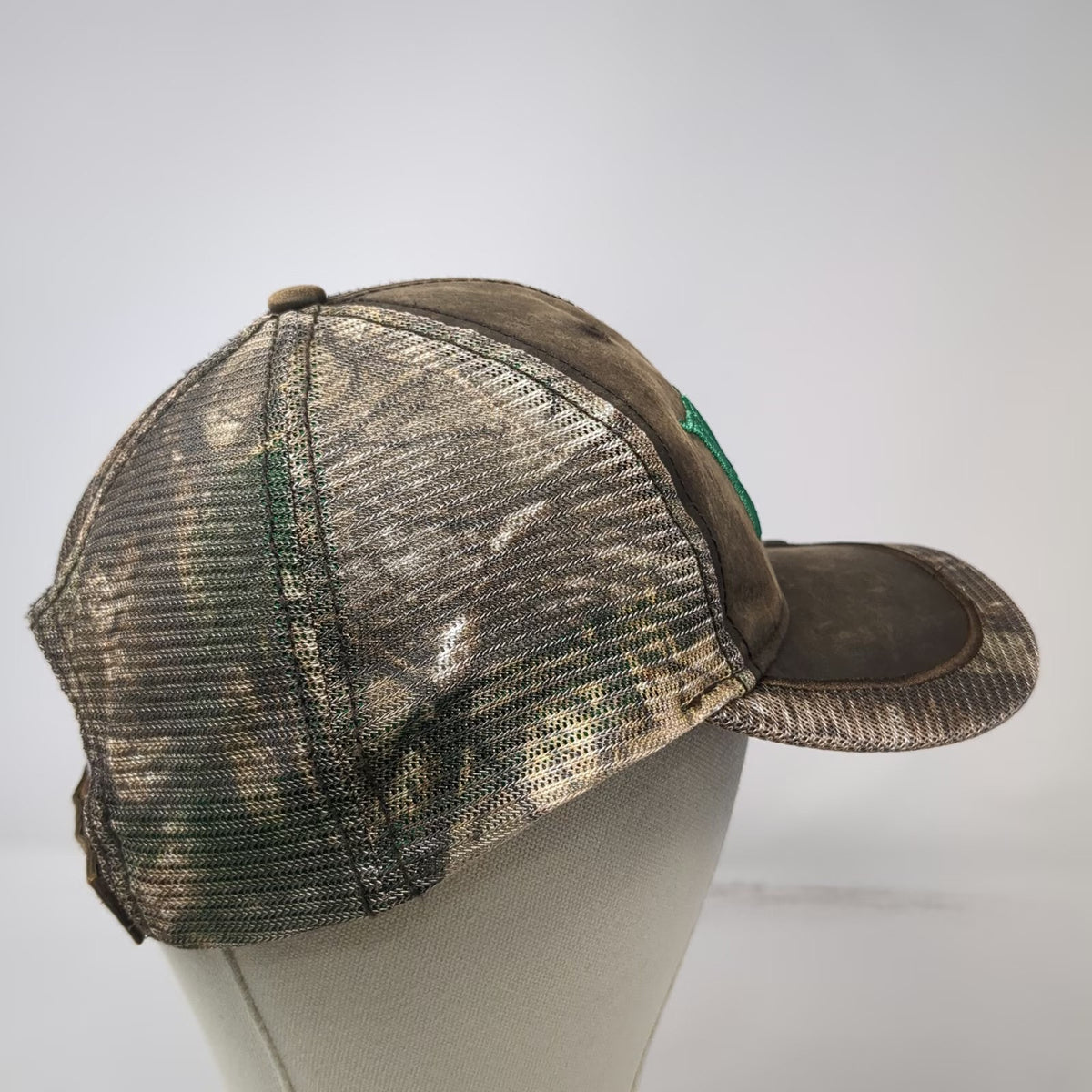 Viking Baseball Cap Brown One Size Mesh Camo Fire Protection American Flag hat