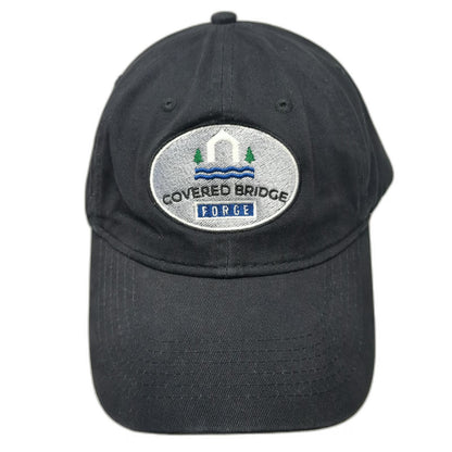 Port & Company Baseball Cap Black One Size Covered Bridge Forge Slideback Hat