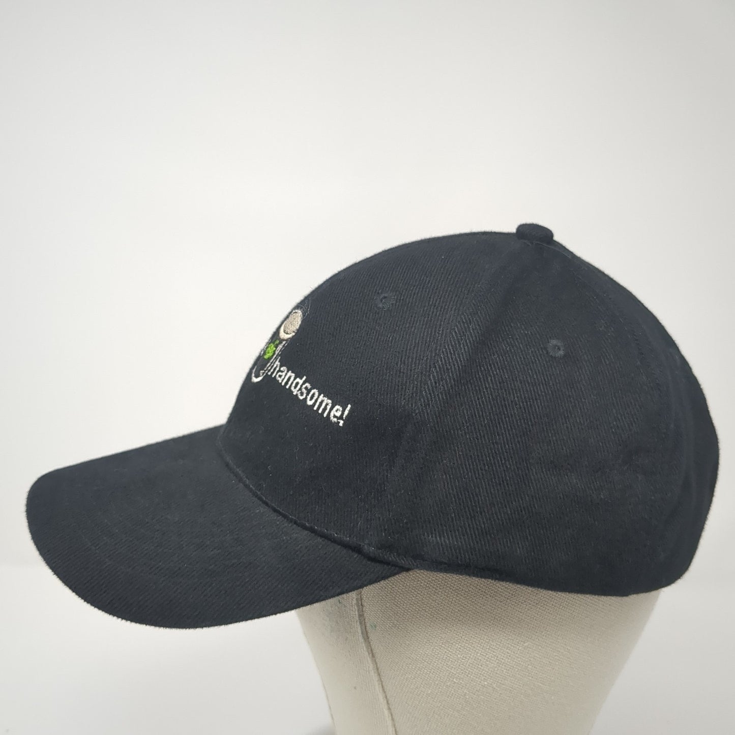 Tall Dark & handsome Baseball Cap Black OS Adjustable Embroidered Headlines