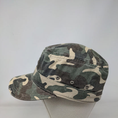 Unbranded Fitted Cadet Army Cap Hat Camouflage One Size Vent Holes Blank