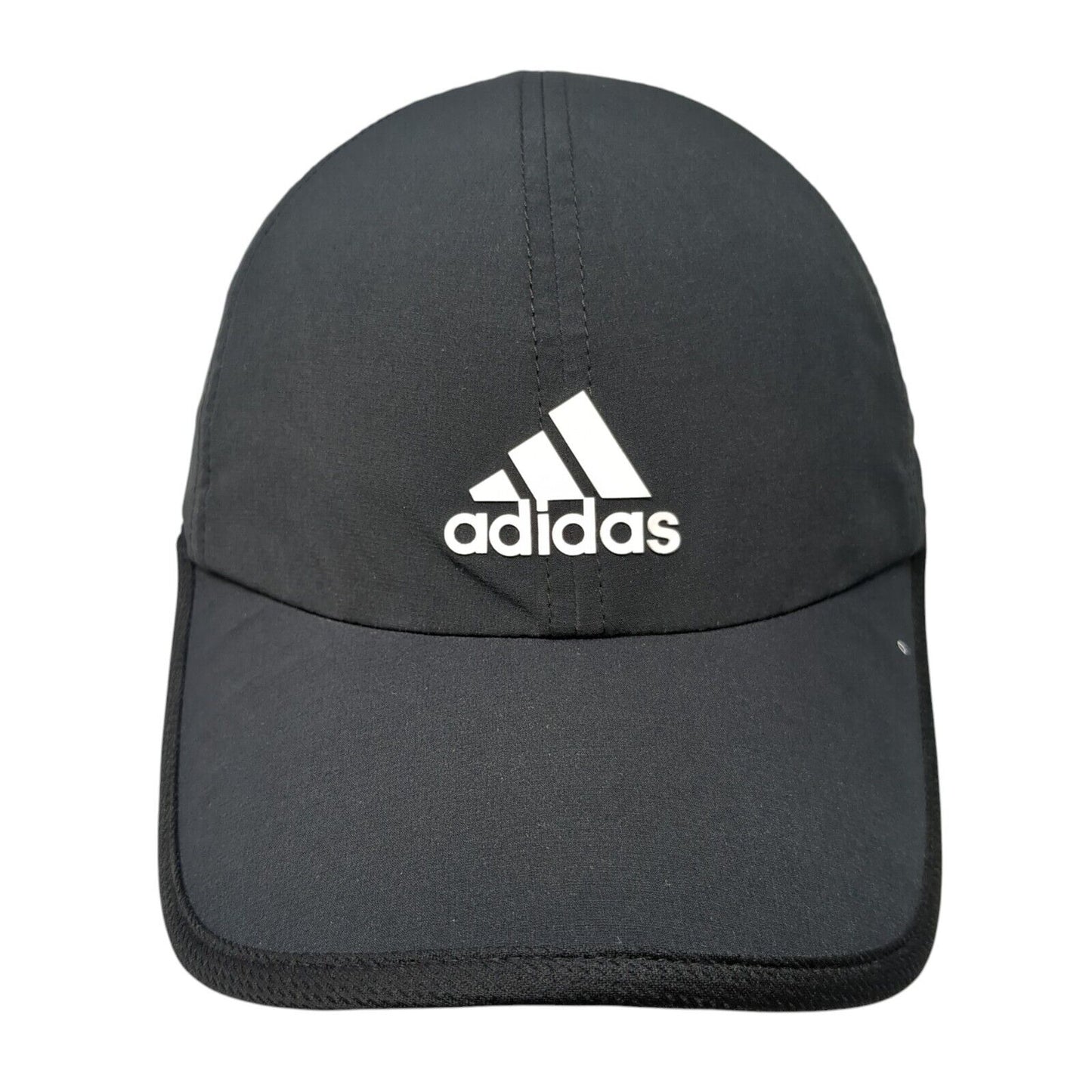Adidas Strapback Hat Black One Size Adjustable 3 Stripes Logo Outdoor