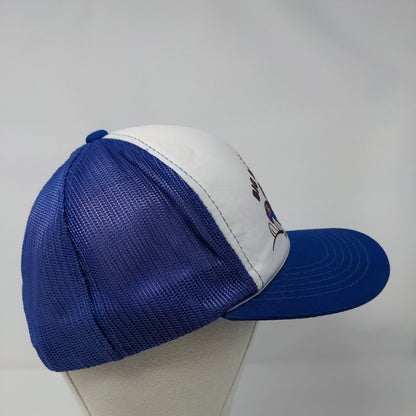 Big Boys Toys Pocatello Idaho Snapback Trucker Hat Blue OSFA Mesh Back Polyester