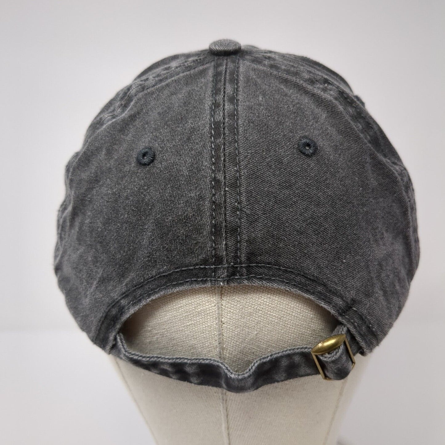 Beer Me Slideback Hat Gray Black Soot One Size Adjustable Vent Holes
