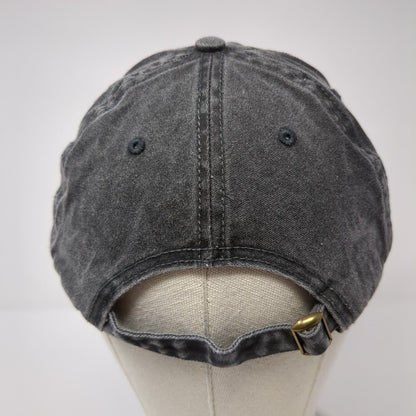 Beer Me Slideback Hat Gray Black Soot One Size Adjustable Vent Holes