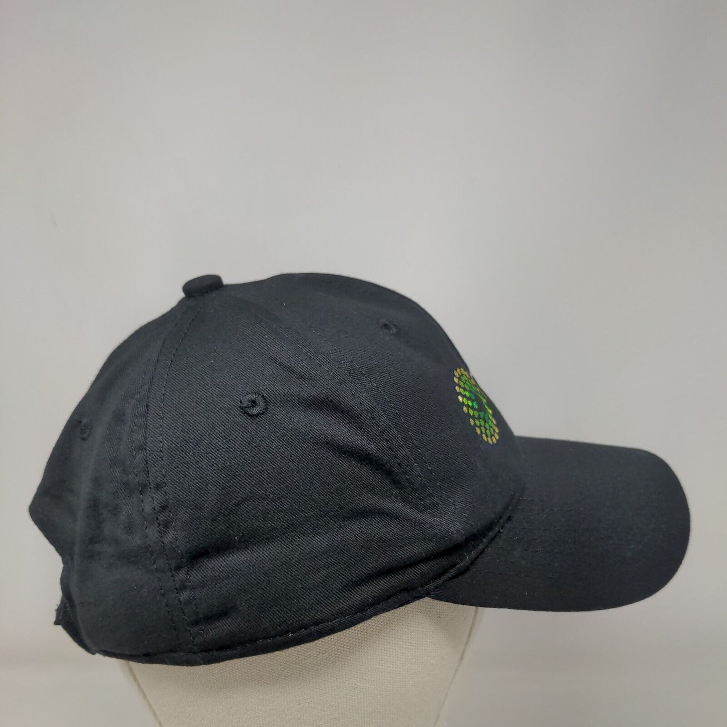 Trulieve Strapback Hat Black Adult Embroidered 6 Panel Outdoor Cap
