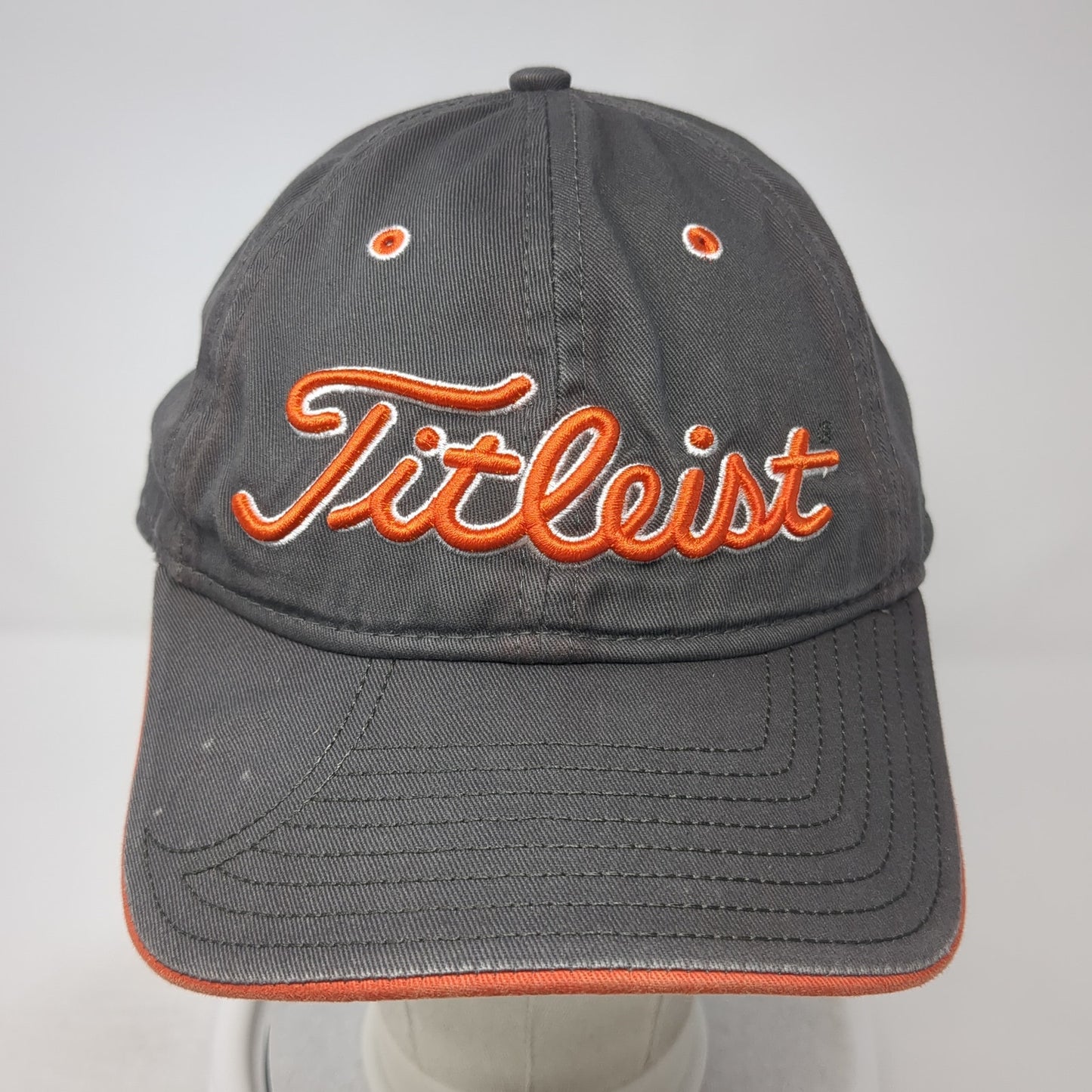 Titleist Slideback Baseball Cap Gray One Size Adjustable Embroidered 6 Panel