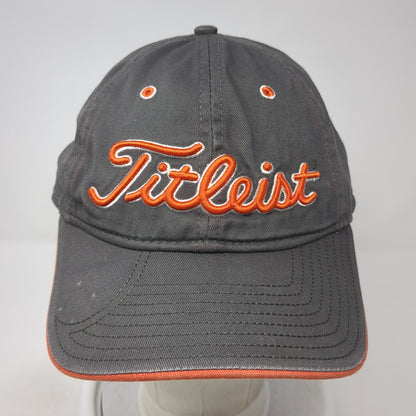 Titleist Slideback Baseball Cap Gray One Size Adjustable Embroidered 6 Panel