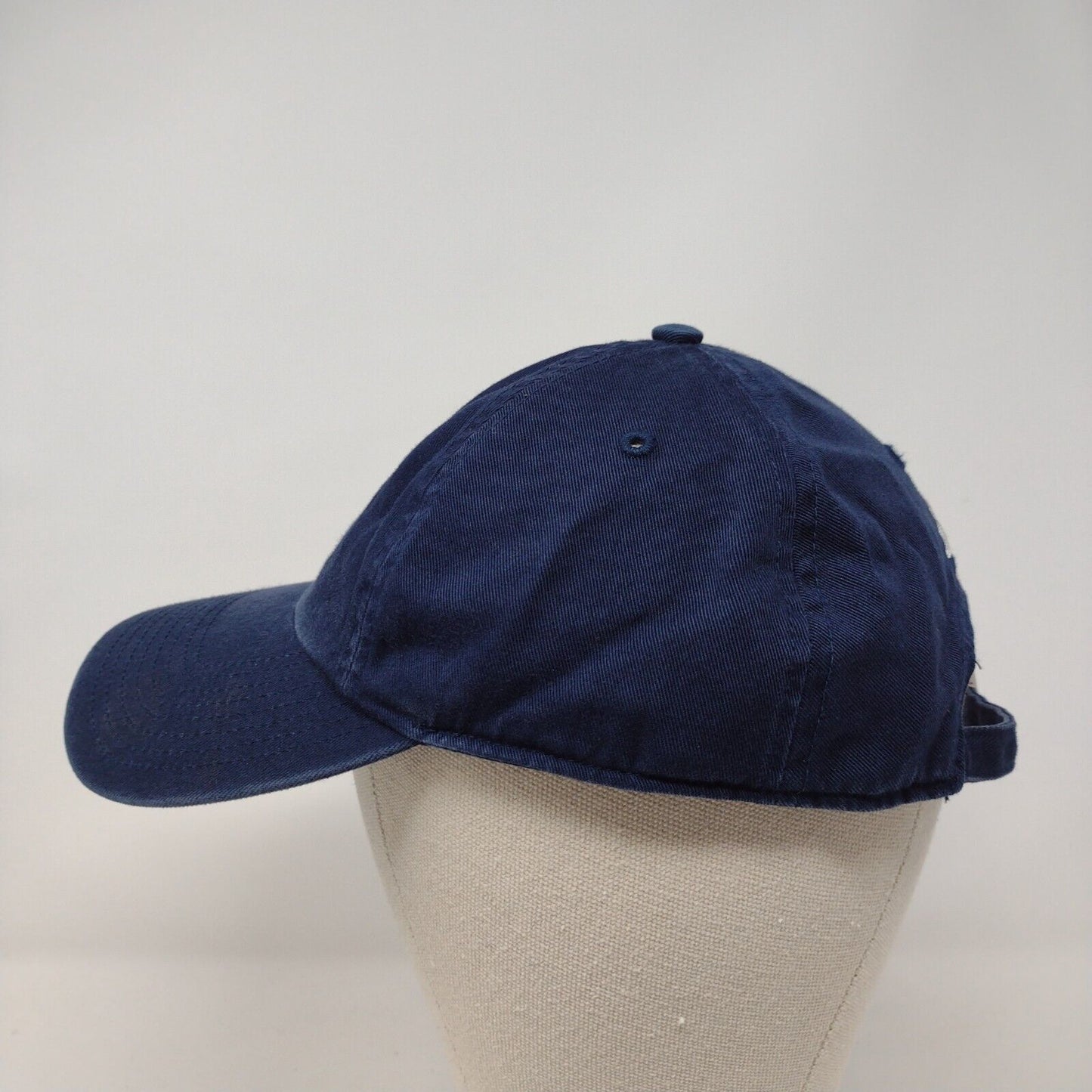 Adidas Slideback Hat Blue OSFA Adjustable Embroidered Vented Holes Cotton