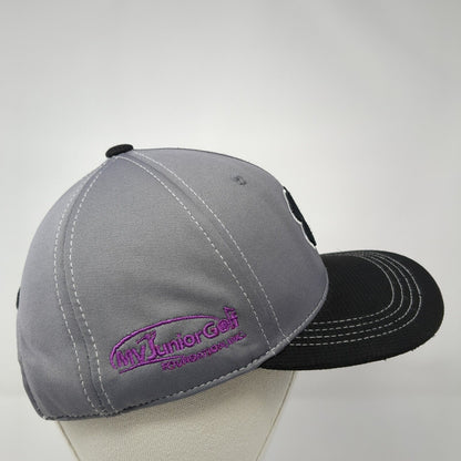 Live Lucky MV Junior Golf Youth Snapback Hat Gray OS Embroidered Black Clover