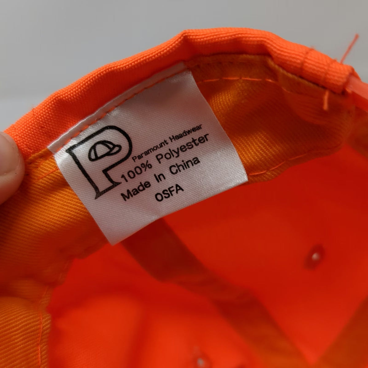 Paramount Headwear Snapback Orange One Size Hunting Wilderness Outfitters Hat