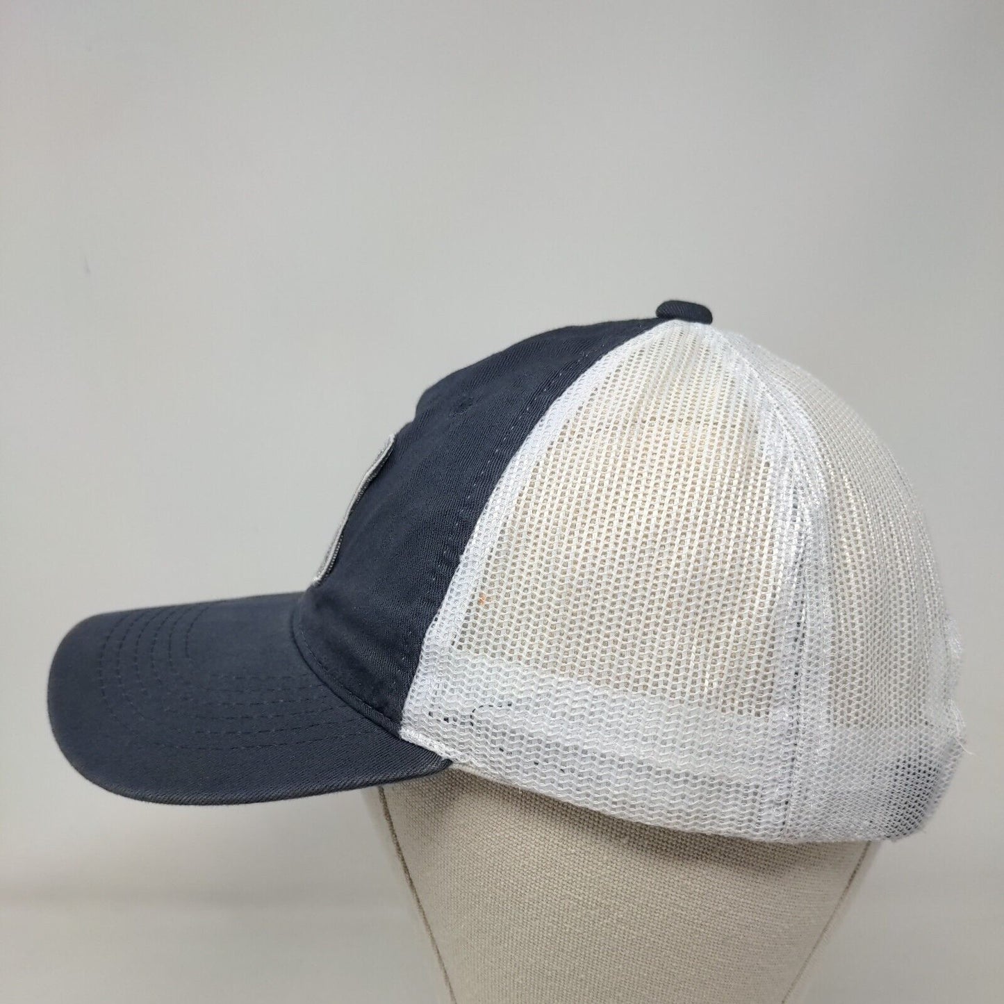 Hamilton's on Magnolia Strapback Trucker Hat Blue OSFM Adjustable Mesh Back