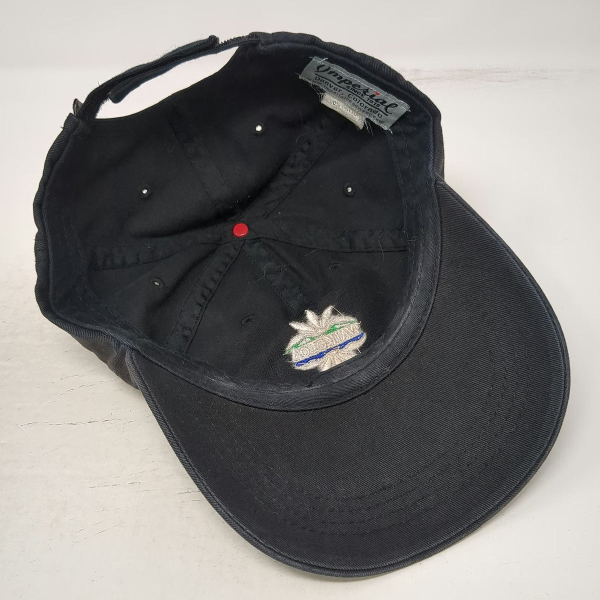 Imperial Baseball Cap Black One Size Waikoloa Hawaii Embroidered Strapback Hat