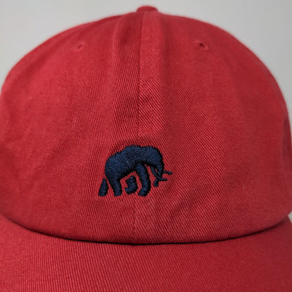 Banana Republic Men's Slideback Hat Red Size S/M Embroidered Elephant Logo