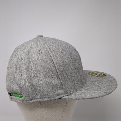 ZA Zombie Acres Fitted Hat Gray 7 1/4-7 5/8 Embroidered Flexfit Tech