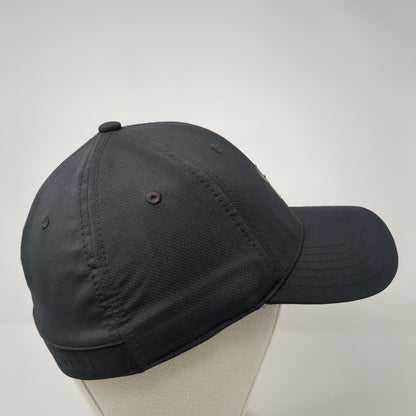 Under Armour Logo Fitted Hat Black M/L Stretch Solid 6 Panel Outdoor