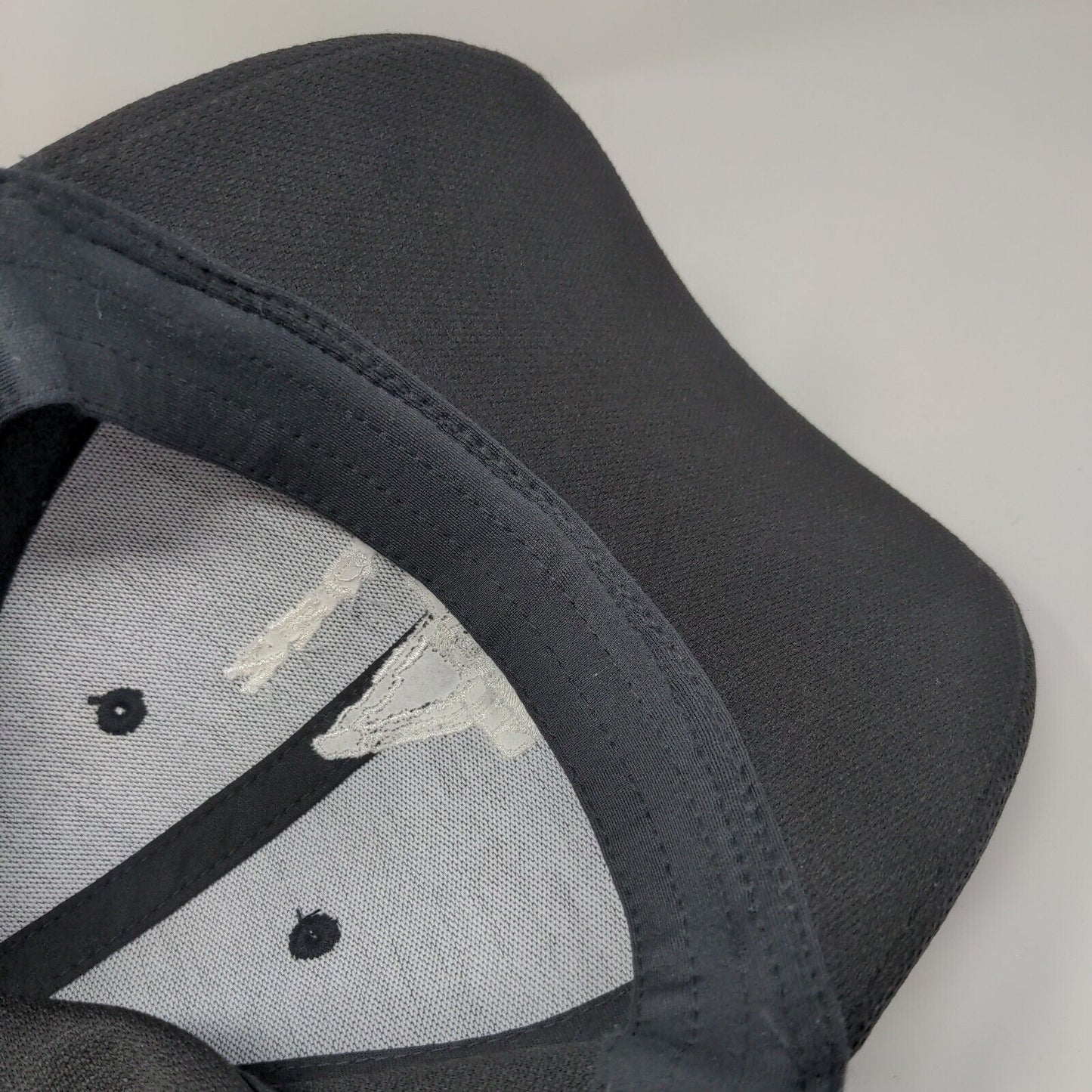 NWCP Strapback Hat Black OSFA Adjustable Embroidered 6 Panel Sport-Tek