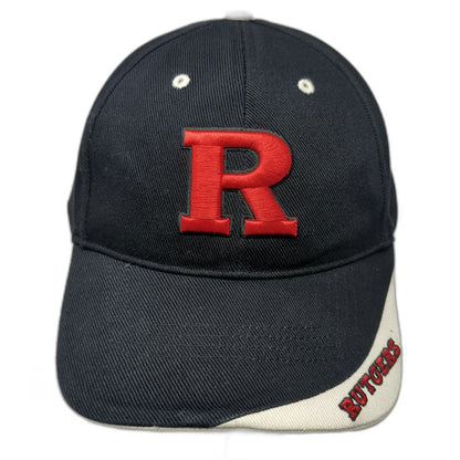 Rutgers NCAA Fan Favorite Baseball Cap Black Red White One Size Strapback Hat
