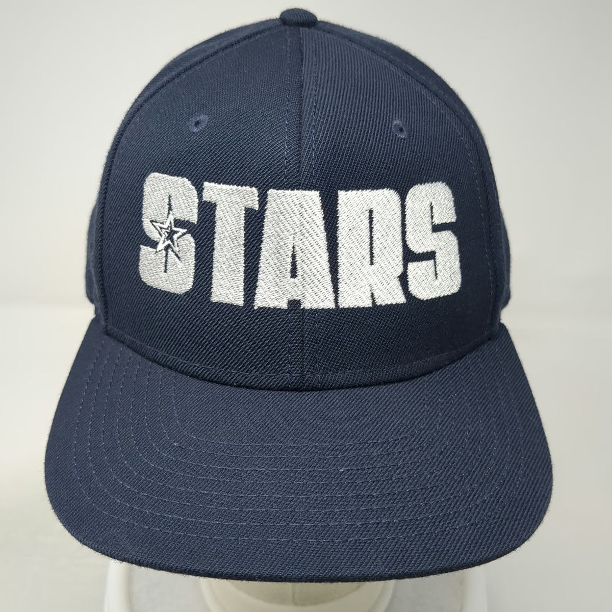 OTTO Snapback Hat Blue One Size Stars Embroidery Gray Underbrim Structured